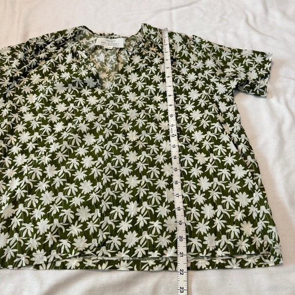 Trovata Birds of Paradis XS Green Floral Blouse Top - Picture 5 of 7